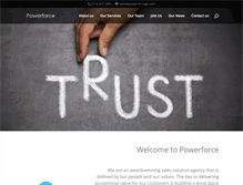 Tablet Screenshot of powerforcegb.com